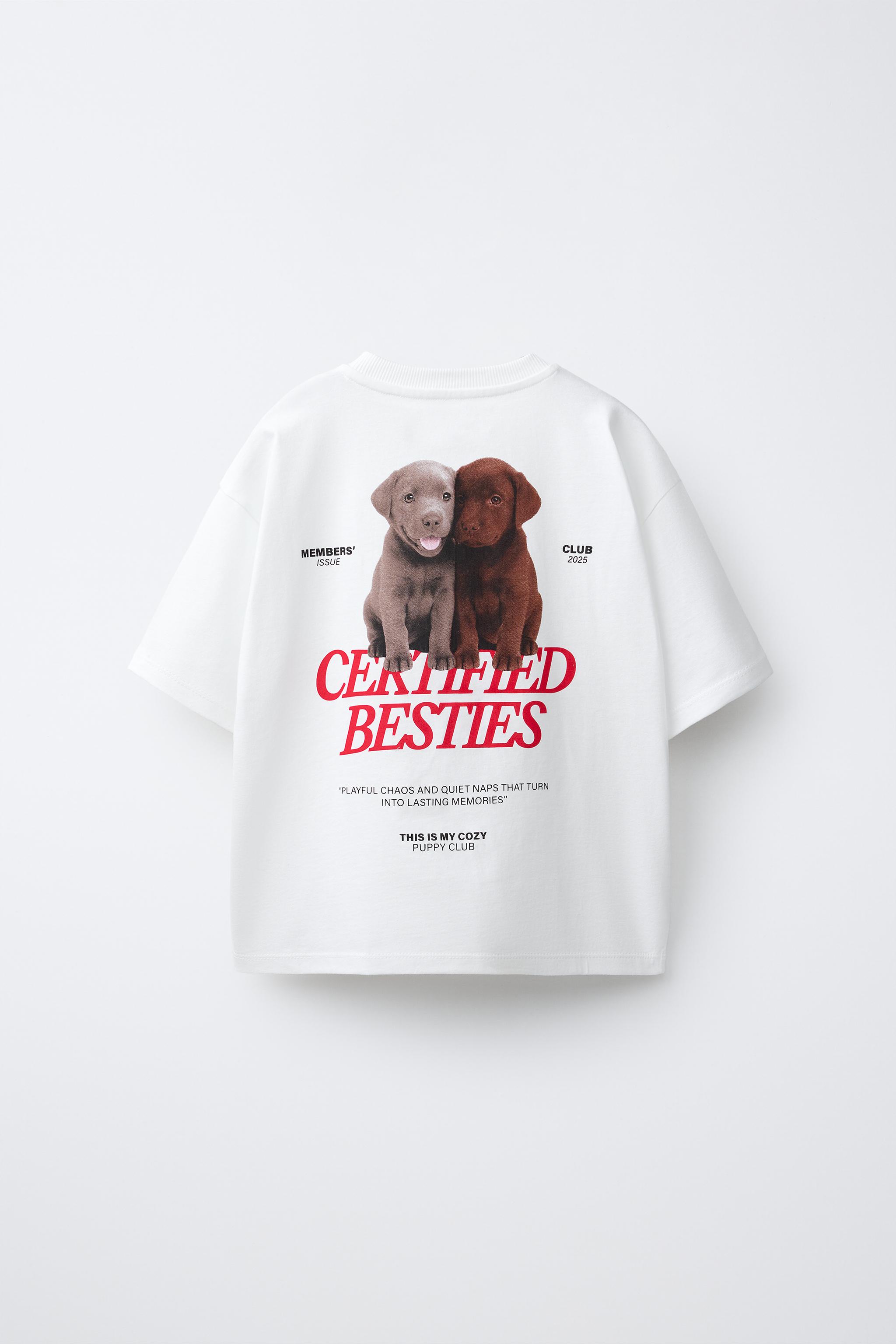 T-SHIRT IMPRIMÉ CHIENS